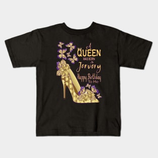 A Queen Was Born In January Kids T-Shirt